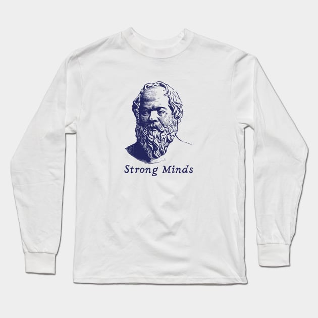 Socrates Long Sleeve T-Shirt by Chonky Cat Prints